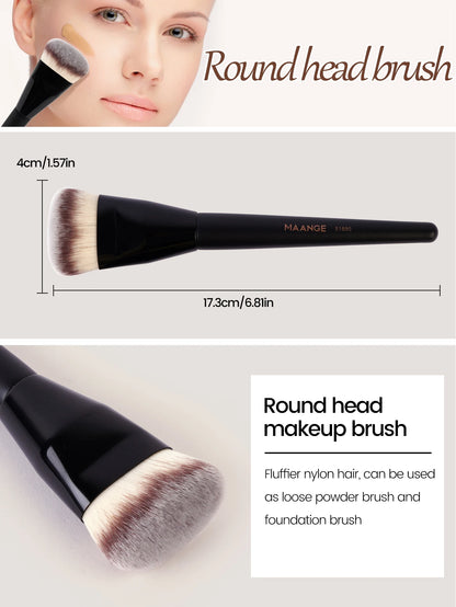 MAANGE 3 Piece Makeup Brush Set for Flawless Application - Smarsty