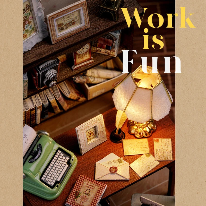 Mini Doll House DIY 3D Puzzle Assembly Building Model Toys Home Bedroom Decoration With Furniture Wooden Craft Gifts DollHouses by Smarsty