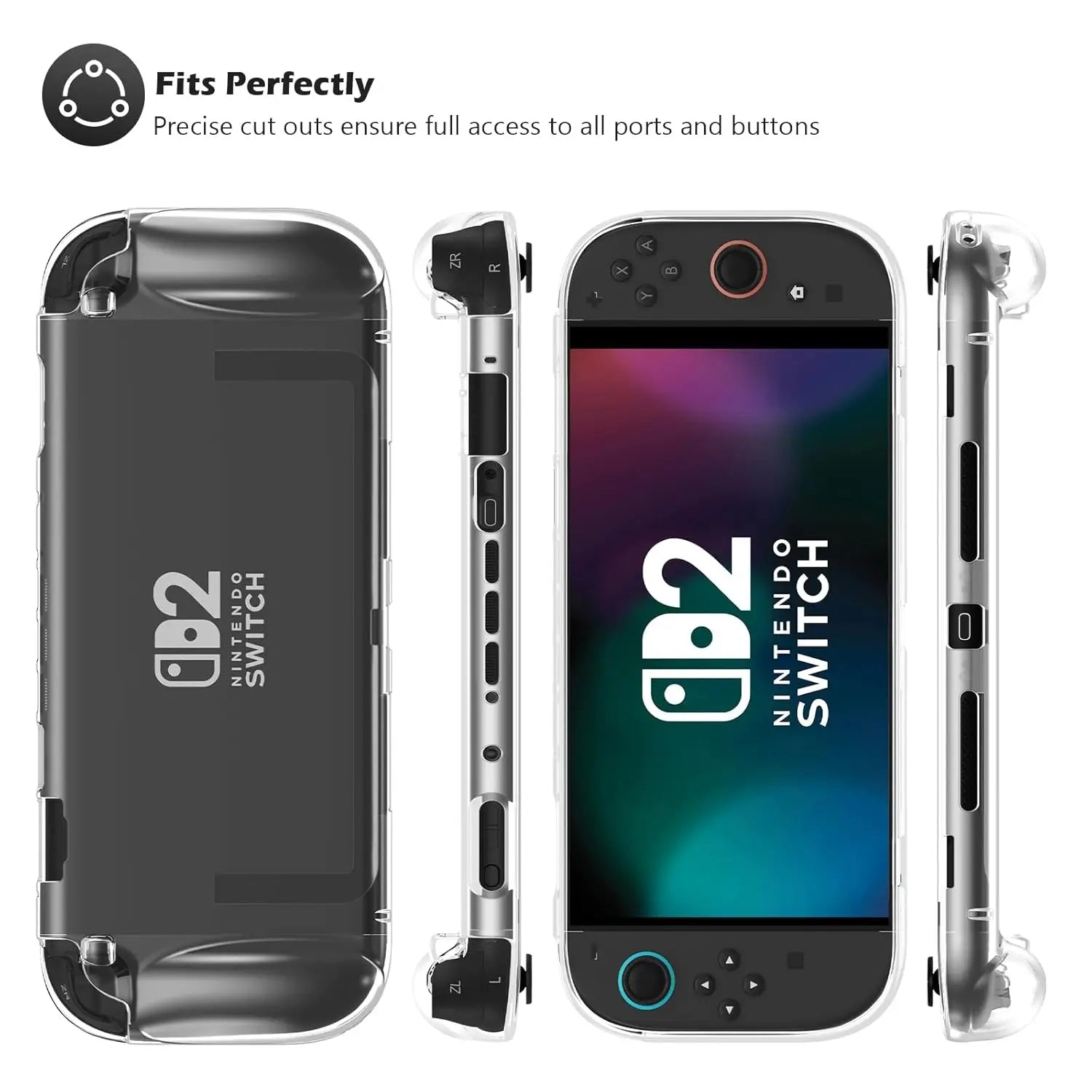 Protective Case for Nintendo Switch 2 with Ergonomic Grip - Smarsty