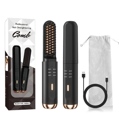 Cordless Beard Straightener Brush for Fast Styling - Smarsty