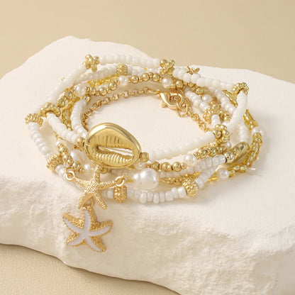 Vintage Seed Bead Stacked Bracelets for Summer Style - Smarsty