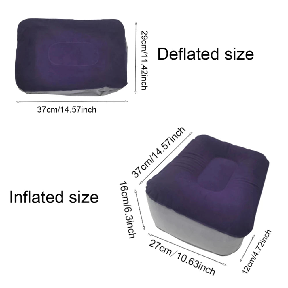 Inflatable Footrest Pillow for Travel and Office Comfort - Smarsty