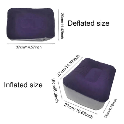 Inflatable Footrest Pillow for Travel and Office Comfort - Smarsty