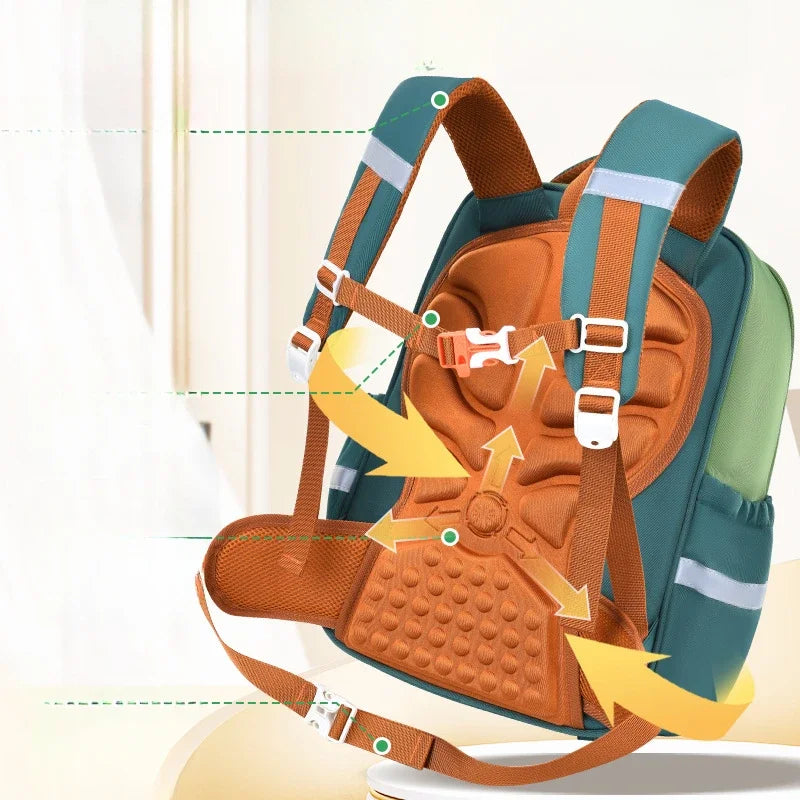 Waterproof Kids School Backpack With Orthopedic Support - Smarsty