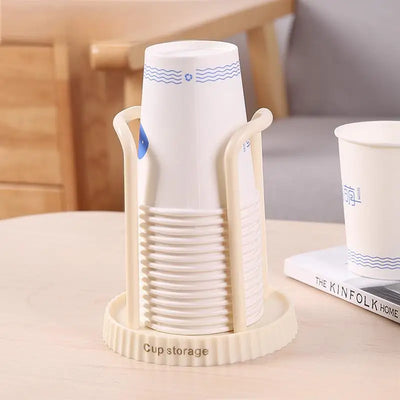 Household Disposable Paper Cup Holder, Desktop Paper Cup Storage Rack, Suitable For Living Room, Dining Room And Other Cup Taker by Smarsty