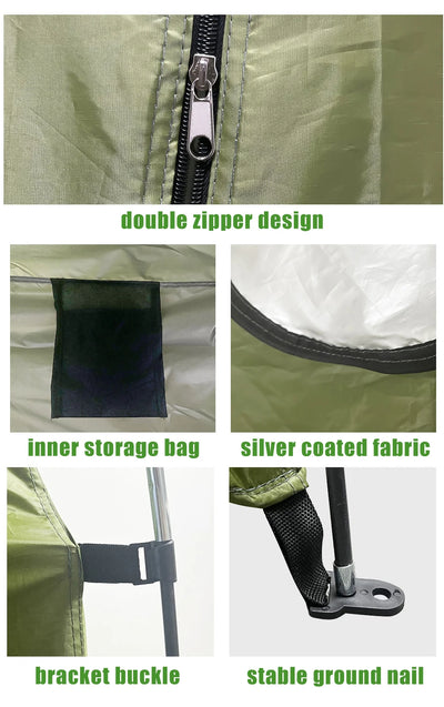Westtune Portable Privacy Shower Tent Outdoor Waterproof Changing Room Shelter for Camping Hiking Beach Toilet Shower Bathroom by Smarsty