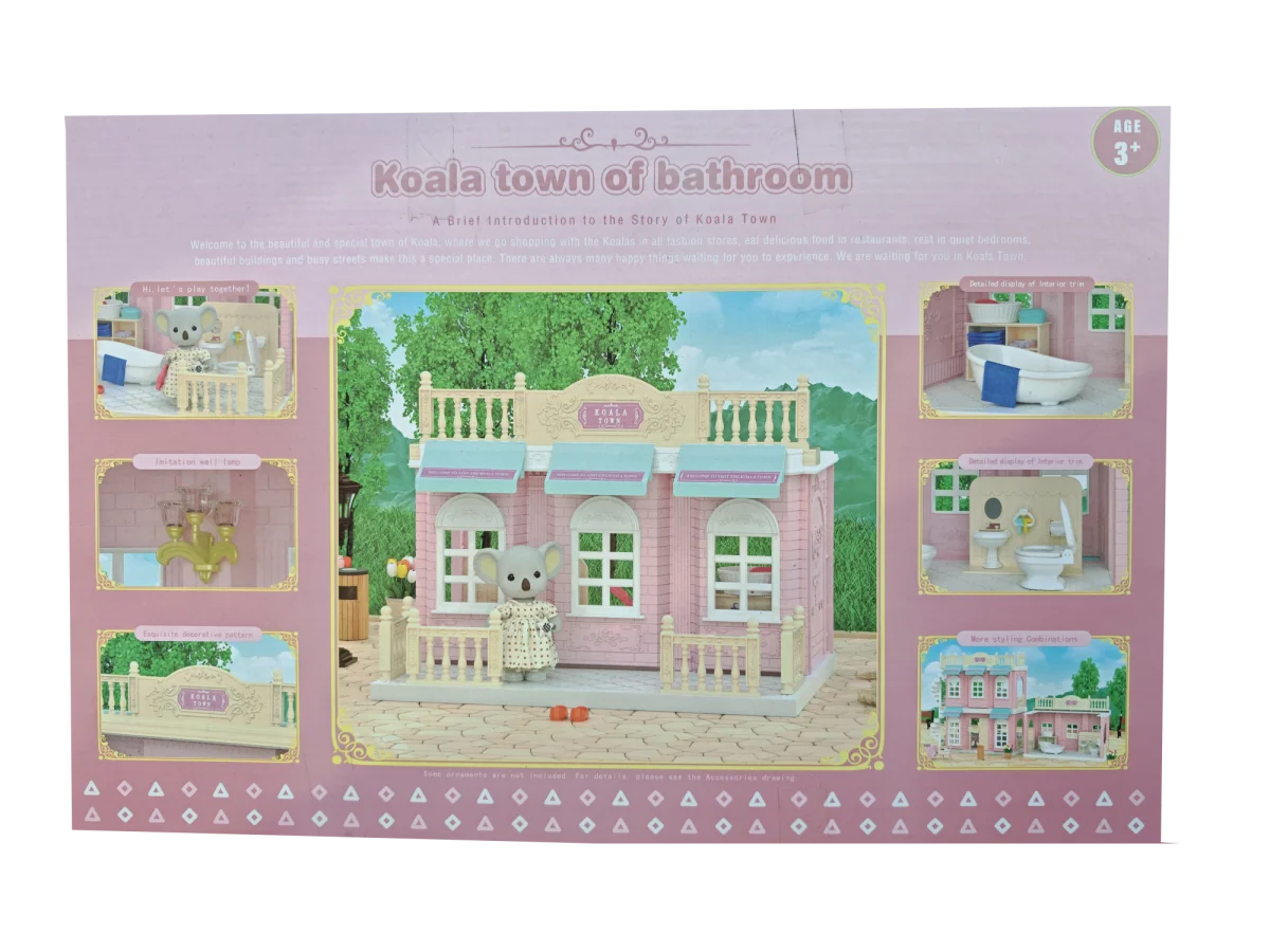 Girls kids Toys Miniature Dollhouse Furniture Shopping PlaySet DIY Family Games Supermarket Flower Store Pretend Toys by Smarsty