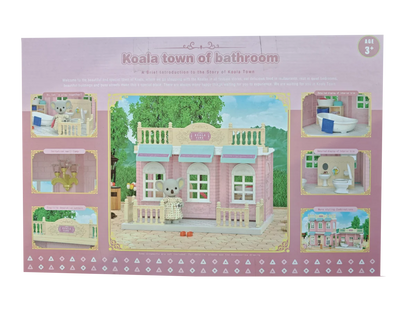 Girls kids Toys Miniature Dollhouse Furniture Shopping PlaySet DIY Family Games Supermarket Flower Store Pretend Toys by Smarsty