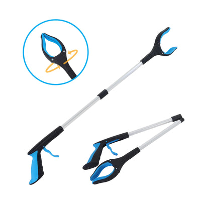 2-Pack Foldable Garbage Clip Litter Reachers Pickers Gripper Extender Hand Tools Environmental Sanitation Garbage Collector