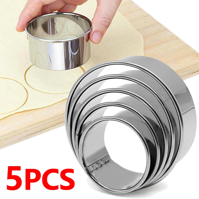 Stainless Steel Round Biscuit Molds Set for Baking - Smarsty