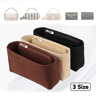 Trendy Felt Insert Bag Organizer Makeup Organizers Liner Perfect for Brand Women's Handbags Cosmetic Bags Bag Accesories - Smarsty