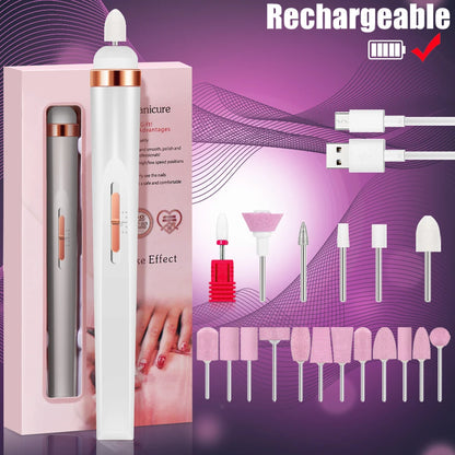 Portable 5 in 1 Electric Nail Drill Set for Professional Manicures - Smarsty