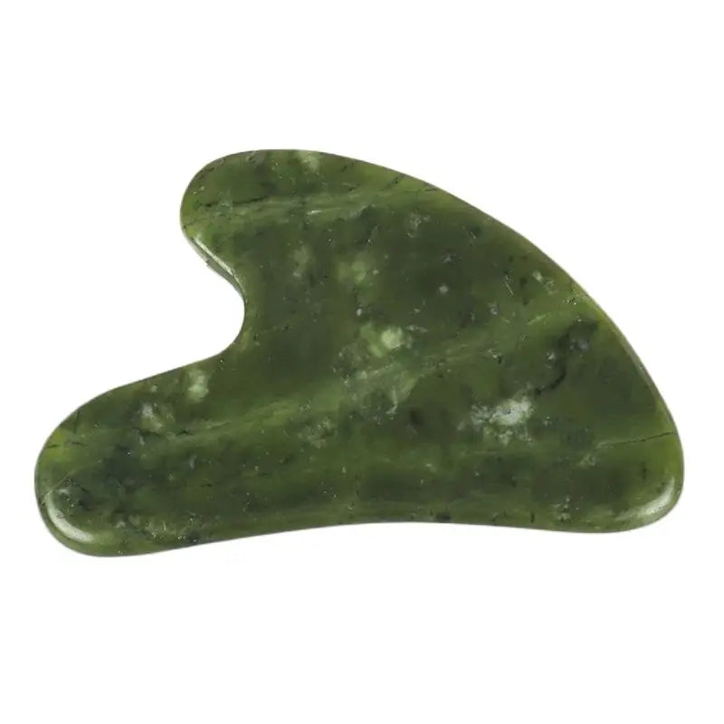 Helu Jade Gua Sha Tool Xiuyan Jade Heart-shape Massager Neck Massage Guasha Beauty Product Skin Care health Tool - Smarsty