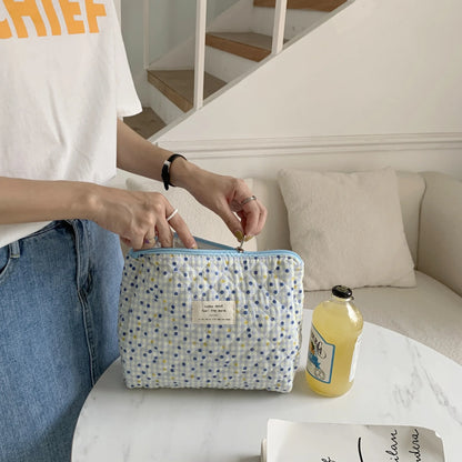 Large Capacity Women's Cosmetic Bags Cases Casual Ladies Small Storage Bag with Zipper Female Travel Clutch Bag Small Handbags - Smarsty