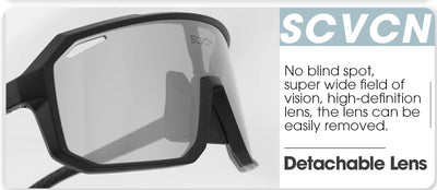 SCVCN Photochromic Cycling Sunglasses MTB Glasses Road Bike Cycling UV400 Goggles Men Women Outdoor Bicycle Sports Eyewear New by Smarsty