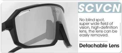 SCVCN Photochromic Cycling Sunglasses MTB Glasses Road Bike Cycling UV400 Goggles Men Women Outdoor Bicycle Sports Eyewear New