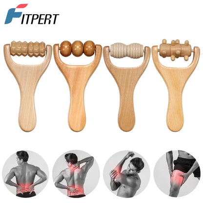 Natural Wood Massage Roller for Full Body Relief - Smarsty