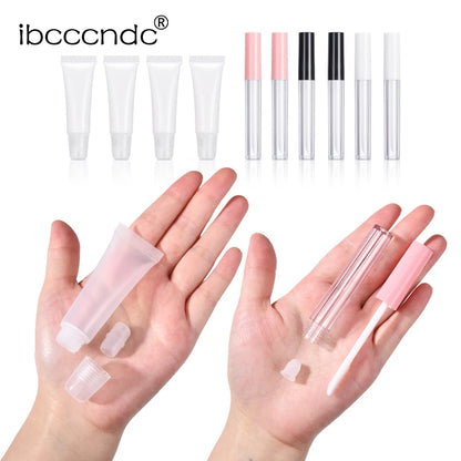 DIY Lip Gloss Making Kit Moisturizing Lip Gloss Base Diy Raw Material Tool Kit Shiny Glitter Lip Tints Glaze Handmade Cosmetics