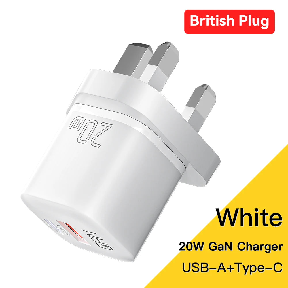 GaN USB C RapidCharge 20W PD Charger for iPhone iPad - Smarsty