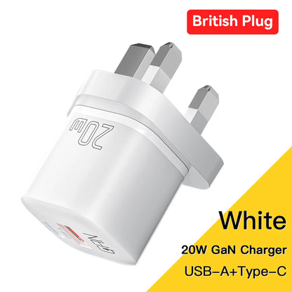 GaN USB C RapidCharge 20W PD Charger for iPhone iPad - Smarsty