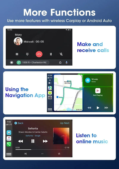 7 Inch Motorcycle GPS Navigation IP67 Waterproof CarPlay - Smarsty
