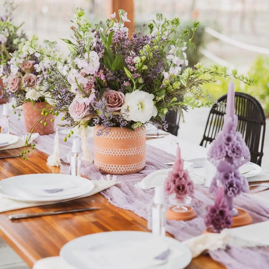 Semi-Sheer Gauze Table Runner for Elegant Events - Smarsty
