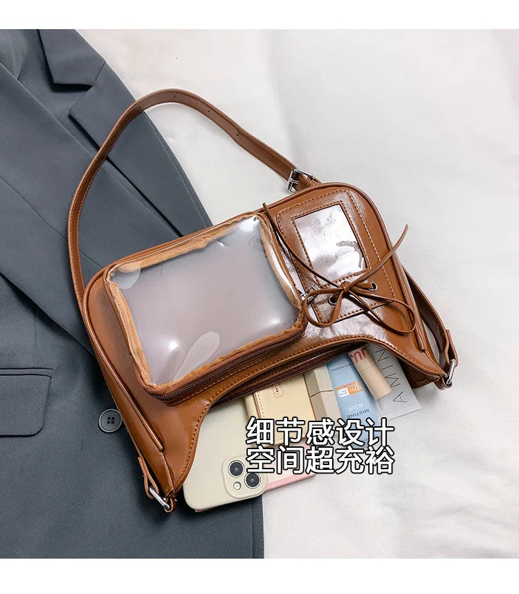Y2K Harajuku Transparent Ita Bag Crossbody Purse For Women - Smarsty