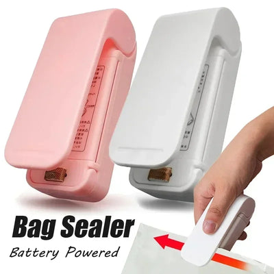1pc Mini Handheld Snack Sealer,Compact ABS Plastic Bag Sealer for Freshness, Easy-to-Use Kitchen Gadge,Portable Sealer Packaging by Smarsty
