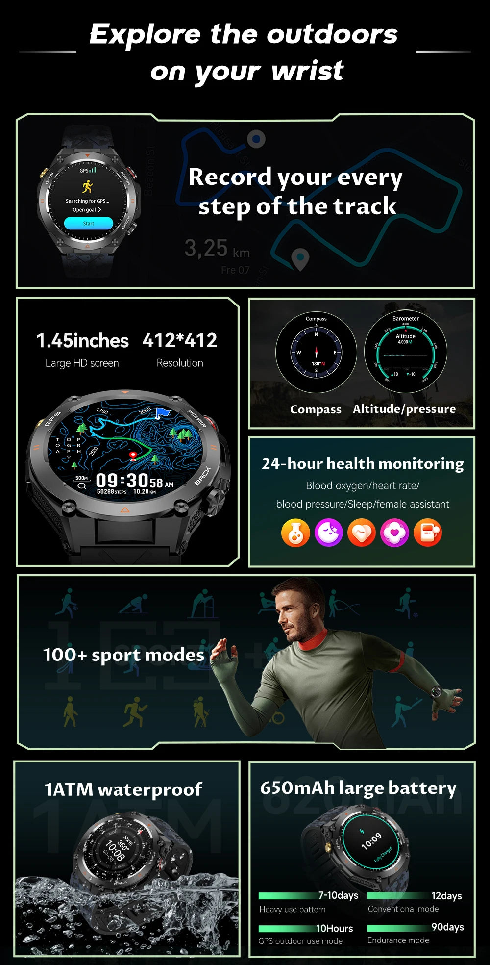 2024 COLMI V75 GPS Smart Watch with Ultra HD Display - Smarsty