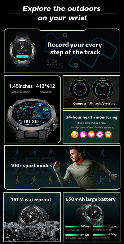 COLMI V75 GPS Smart Watch with Ultra HD Display - Smarsty