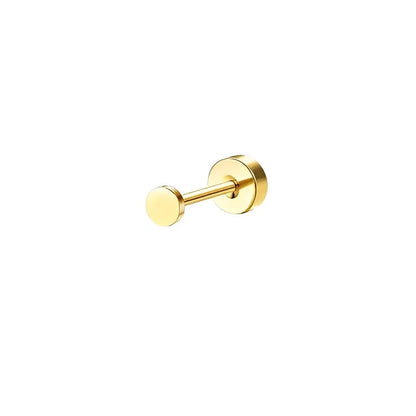 Stainless Steel Earrings For Sensitive Ears Slim Flat Back - Smarsty