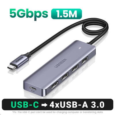 USB C Hub 4 Ports USB 3.0 UltraSlimDock For MacBook - Smarsty
