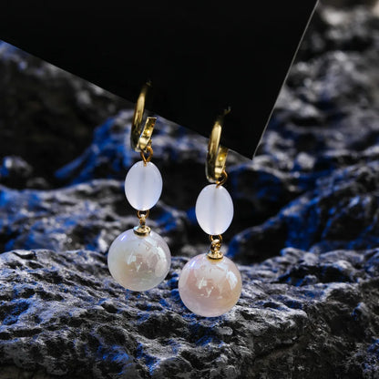 Pearl Long Earrings With Rhinestones For Wedding Fashion - Smarsty