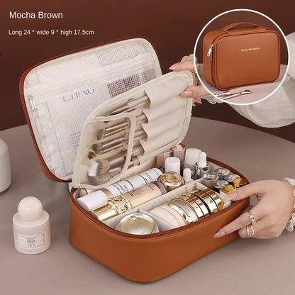 New Women's Cosmetic Bag Portable Storage Bag Large Capacity Luxury makeup bag travel organizer Essentials Toiletry Bag - Smarsty