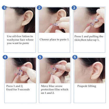Invisible V Shape Face Lift Stickers for Wrinkle Reduction - Smarsty
