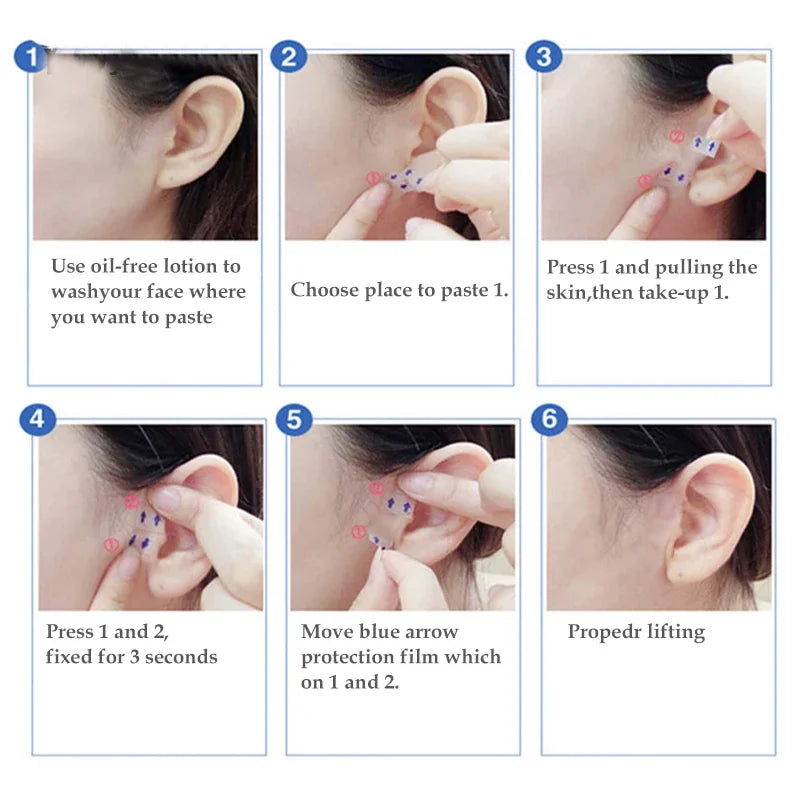 Invisible V Shape Face Lift Stickers for Wrinkle Reduction - Smarsty