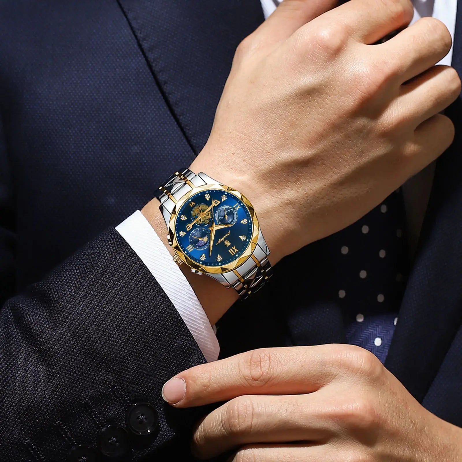 Luxury Waterproof Chronograph Watch for Men - Smarsty