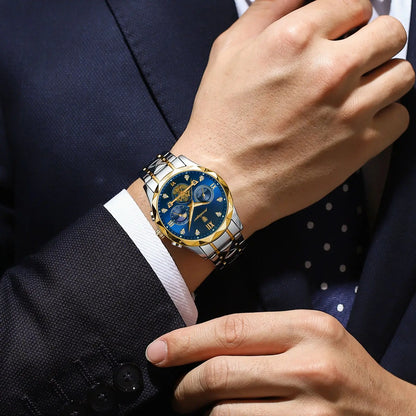 Luxury Waterproof Chronograph Watch for Men - Smarsty