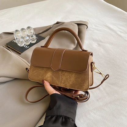 Versatile PU Leather Shoulder Bag For Women Square Satchel - Smarsty