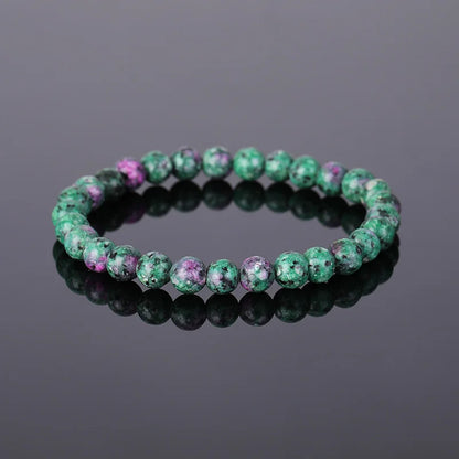 Natural Epidote Zoisite Stone Bead Bracelet for Men - Smarsty