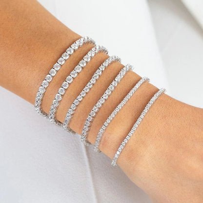 Trendy Women's Tennis Bracelet with AAA+ Cubic Zirconia - Smarsty