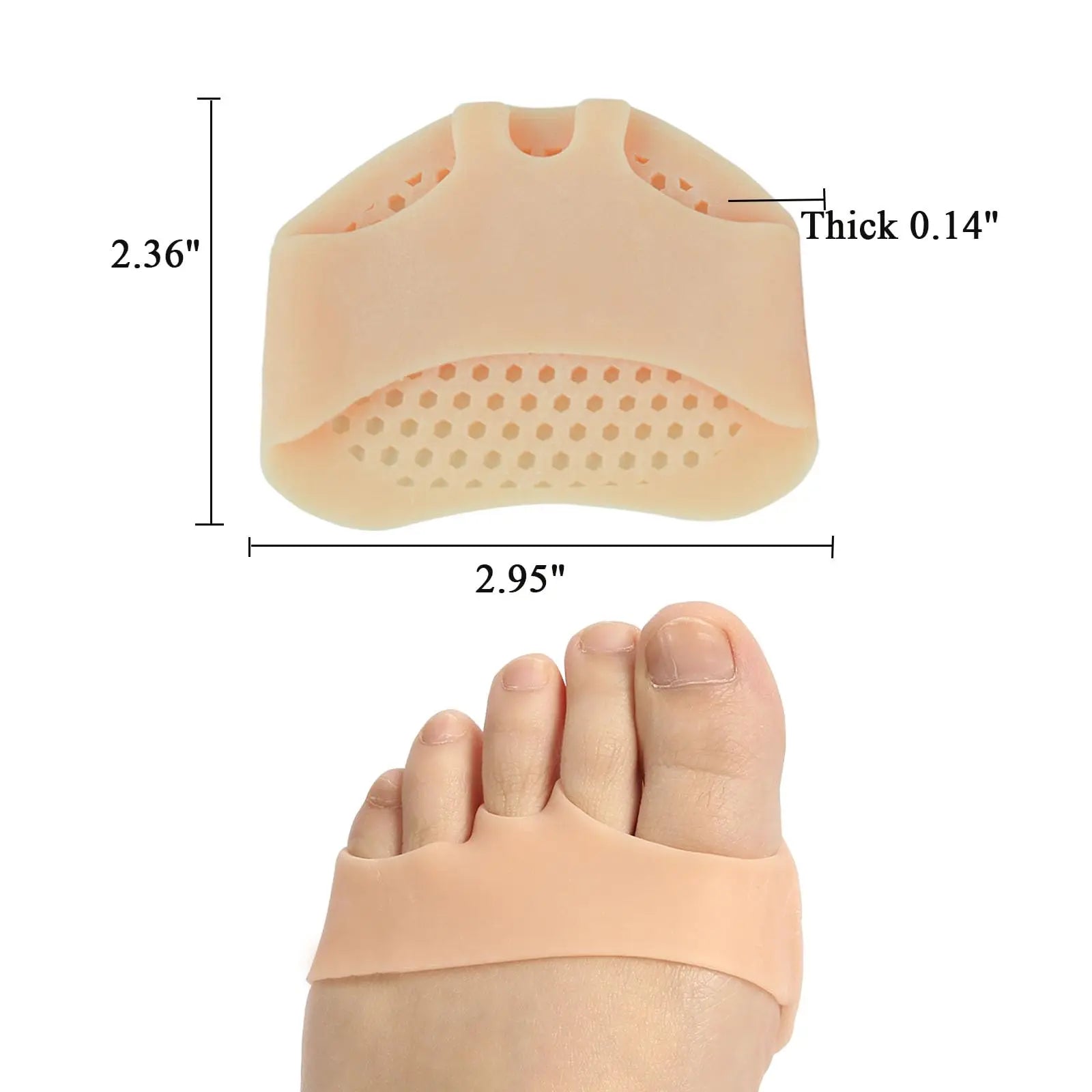 Soft Gel Metatarsal Pads for Pain Relief - Smarsty