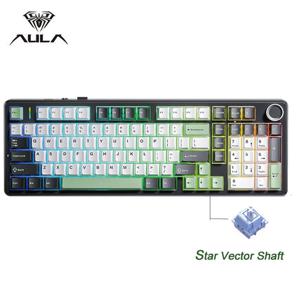 Gaming Mechanical Keyboard With Wireless Three Mode