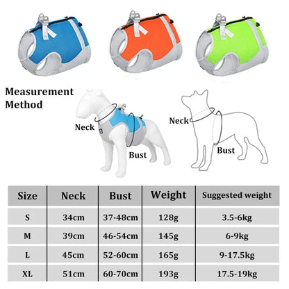 Dog Cooling Vest Adjustable Reflective Harness for Summer - Smarsty
