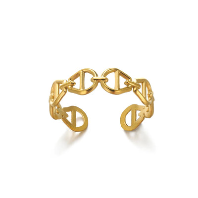 Luxury Gold 316L Stainless Steel Rings for Women - Smarsty