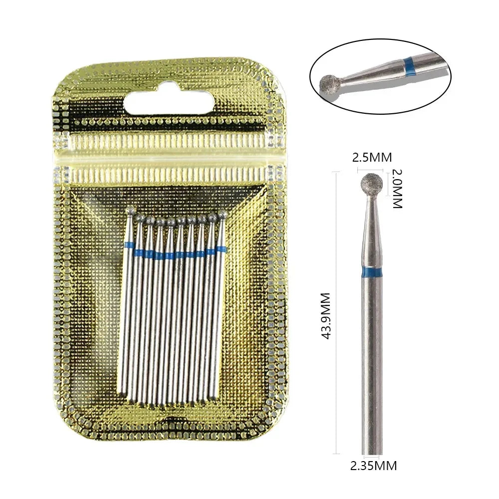10 Piece Diamond Nail Drill Bit Set for Perfect Manicures - Smarsty