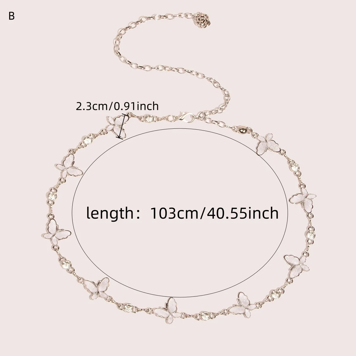 Silver Retro Waist Chain Belt Thin Metal Accessory - Smarsty