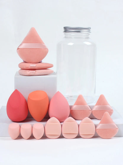 Spring Cosmetic Puff Set with Mini Makeup Eggs and Cushions - Smarsty
