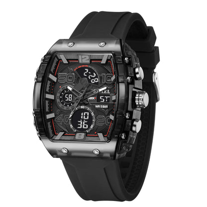 SMAEL 8109 Waterproof Luminous Dual Display Watch - Smarsty