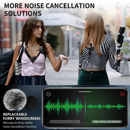 Wireless Lavalier Microphone for iPhone and Android - Smarsty
